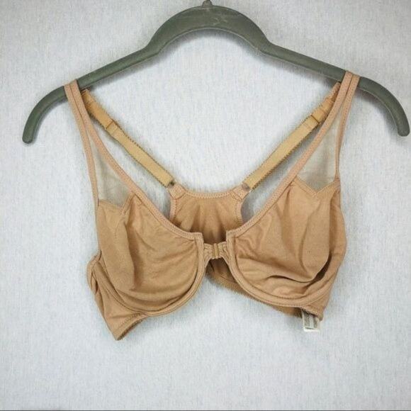 Wacoal Racerback Underwire Front Close bra tan 32C - Picture 1 of 9
